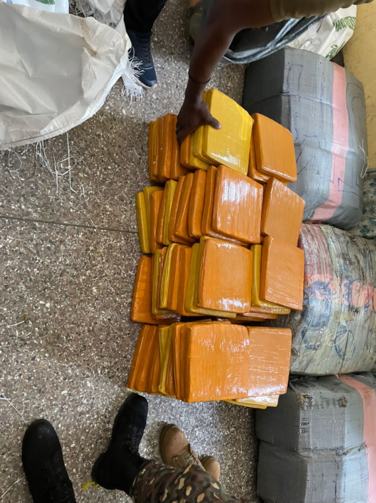 Ghana Immigration Service intercepts sacks of suspected Indian hemp at Nyive Ghana Immigration Service intercepts sacks of suspected Indian hemp at Nyive