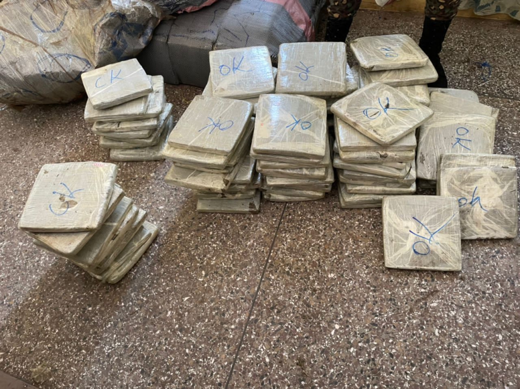 Ghana Immigration Service intercepts sacks of suspected Indian hemp at Nyive Ghana Immigration Service intercepts sacks of suspected Indian hemp at Nyive