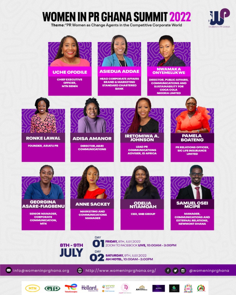 6th edition of Women in PR Ghana Summit set for July 8-9, 2022 6th edition of Women in PR Ghana Summit set for July 8-9, 2022