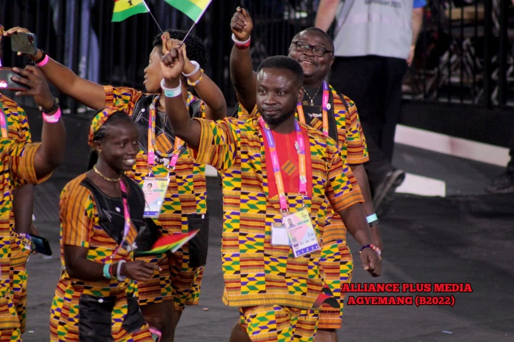 Photos: How Team Ghana 'kentefied' the 2022 Commonwealth Games opening ceremony