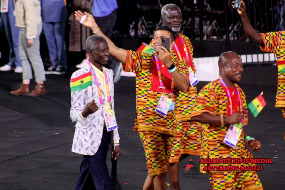 Photos: How Team Ghana 'kentefied' the 2022 Commonwealth Games opening ceremony