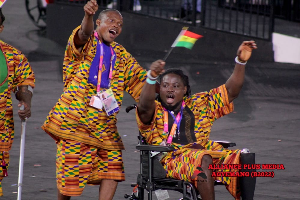 Photos: How Team Ghana 'kentefied' the 2022 Commonwealth Games opening ceremony