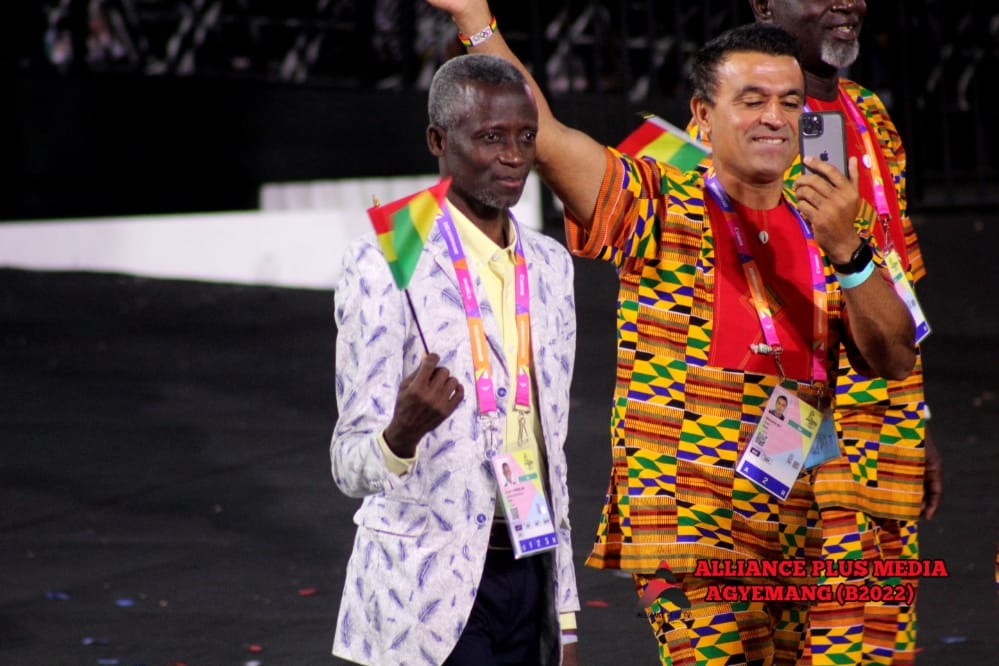 Photos: How Team Ghana 'kentefied' the 2022 Commonwealth Games opening ceremony