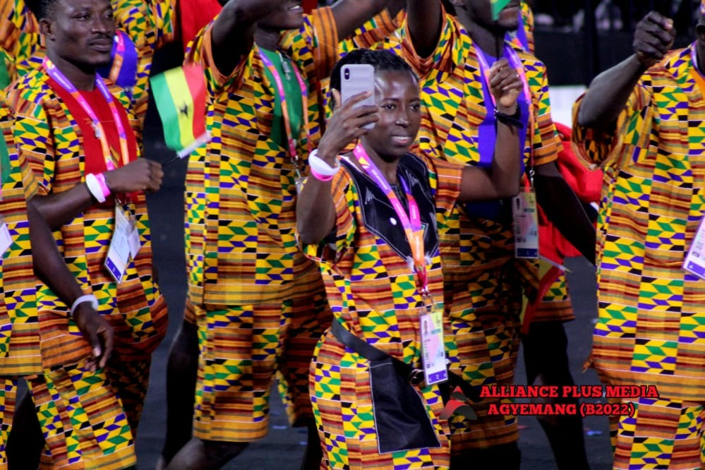 Photos: How Team Ghana 'kentefied' the 2022 Commonwealth Games opening ceremony