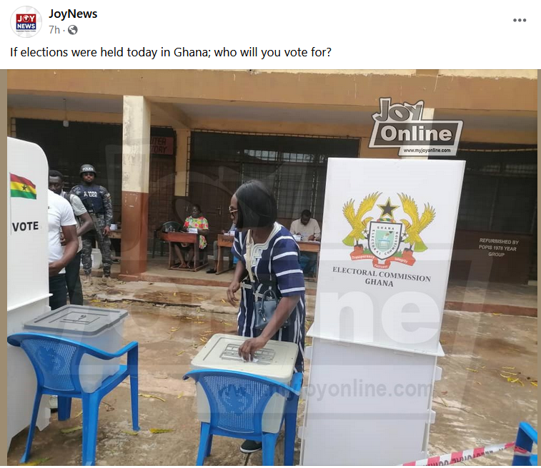 JoyNews Facebook polls: If elections were held today, who will you vote for?