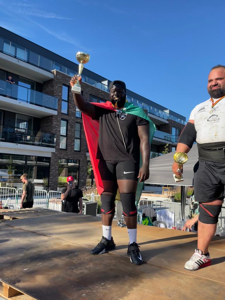 Ghana's Evans Aryee wins silver at Extreme Strongman competition in Belgium