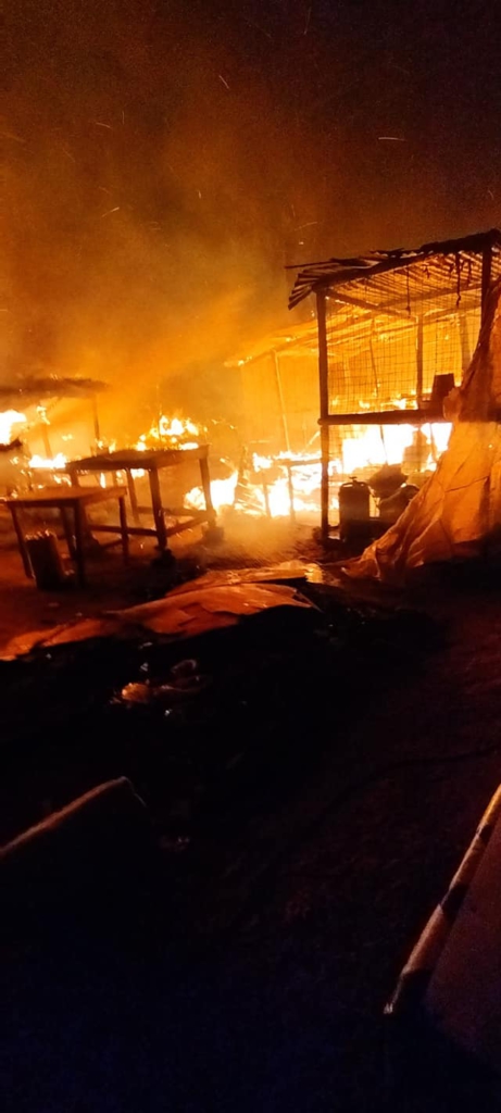 Fire burns down Mile 7 market