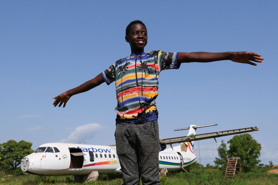 Education takes flight under Ghanaian artist's repurposed planes