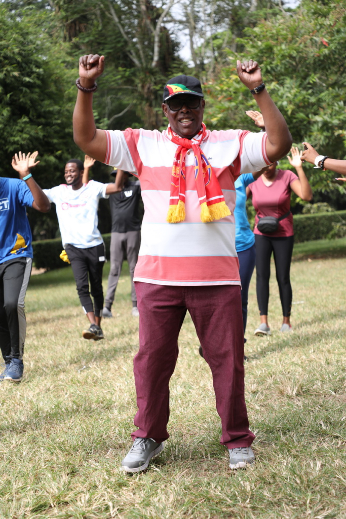 MTN organizes fitness walk for journalists