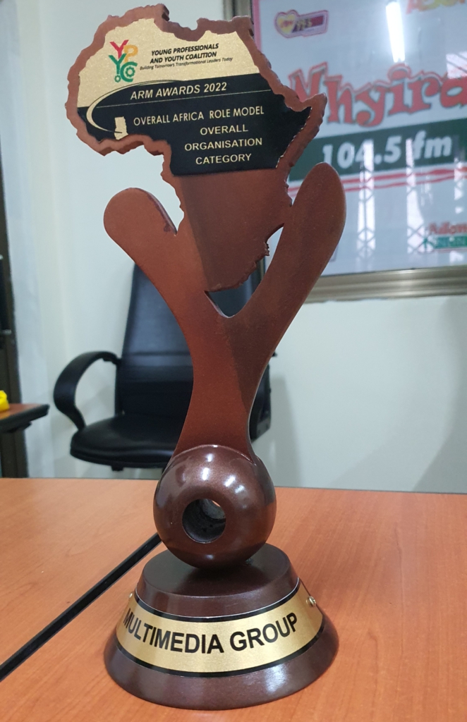 Multimedia Group receives YPYC MTN PULSE Africa Role Model overall organization Award