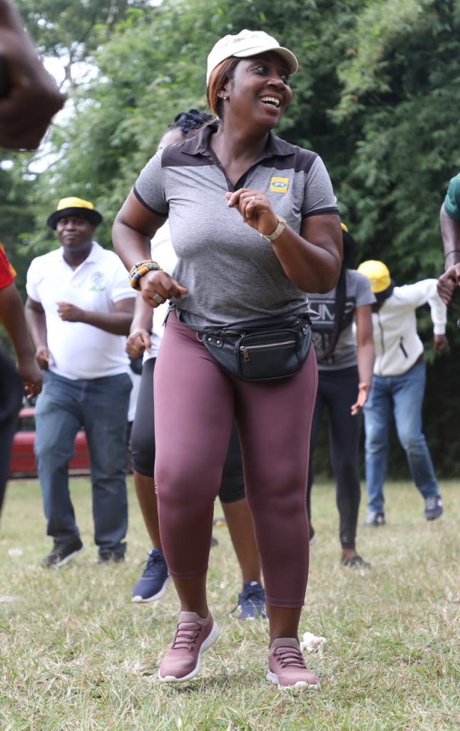 MTN organizes fitness walk for journalists