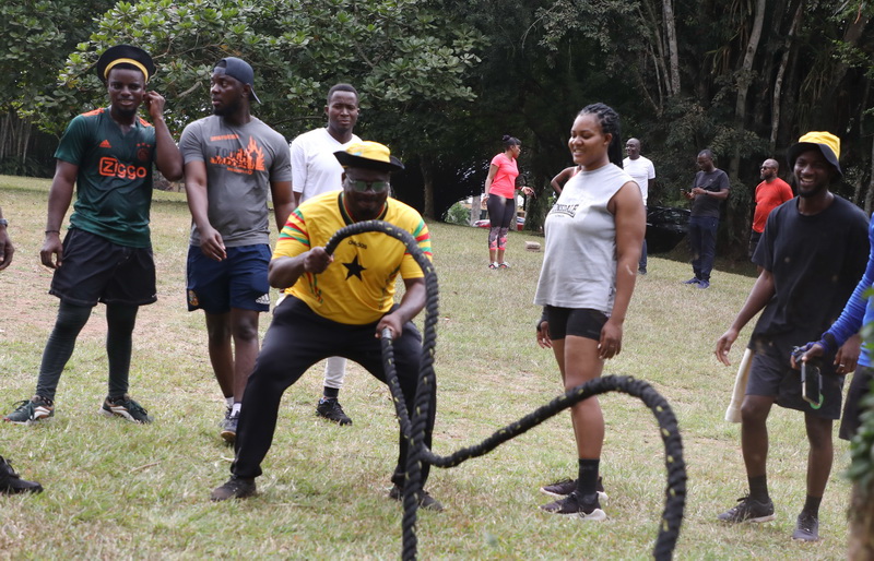 MTN organizes fitness walk for journalists