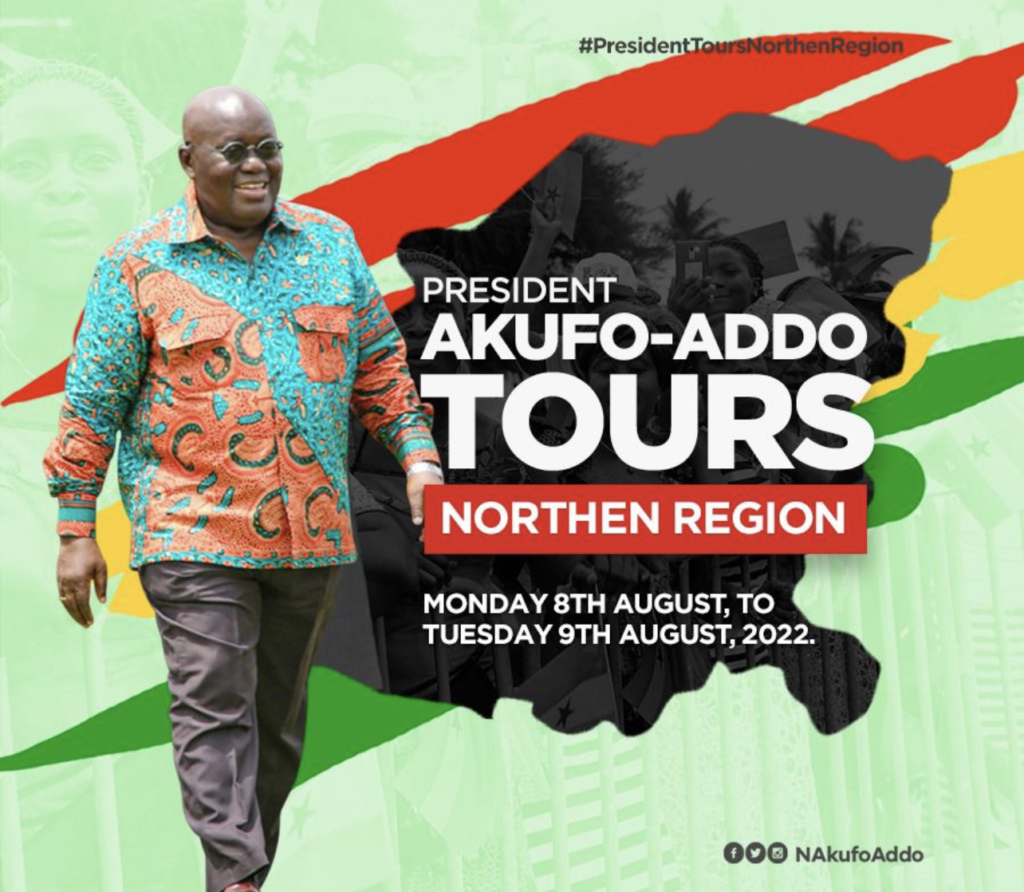 Akufo-Addo begins 2-day tour of Northern Region today