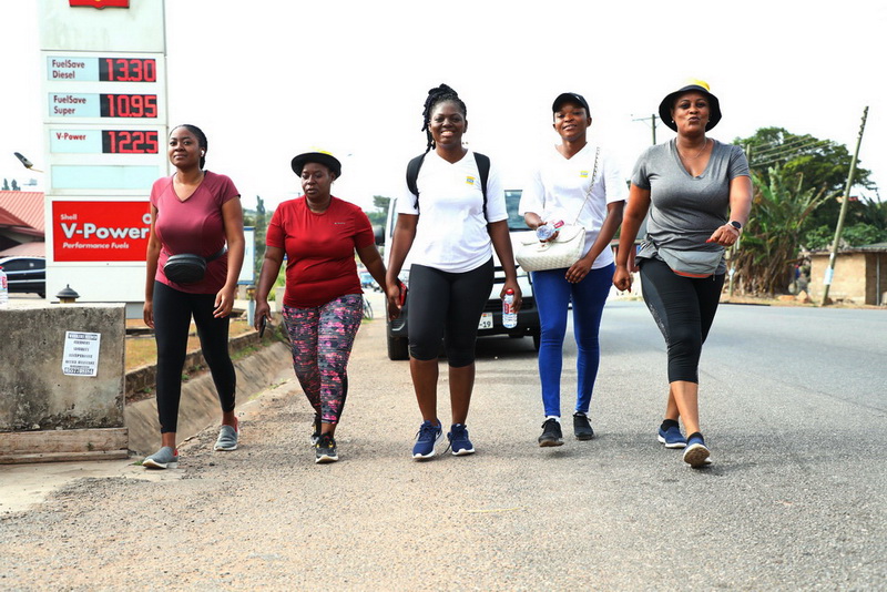 MTN organizes fitness walk for journalists