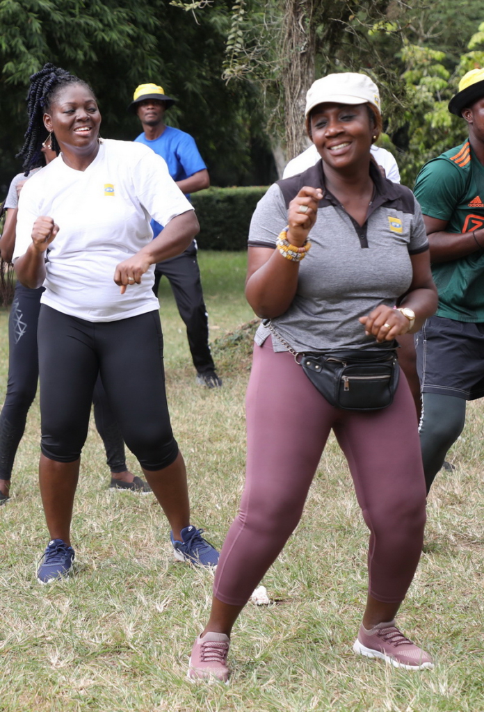 MTN organizes fitness walk for journalists