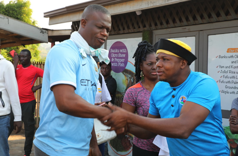 MTN organizes fitness walk for journalists