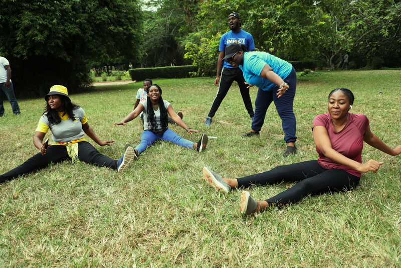 MTN organizes fitness walk for journalists