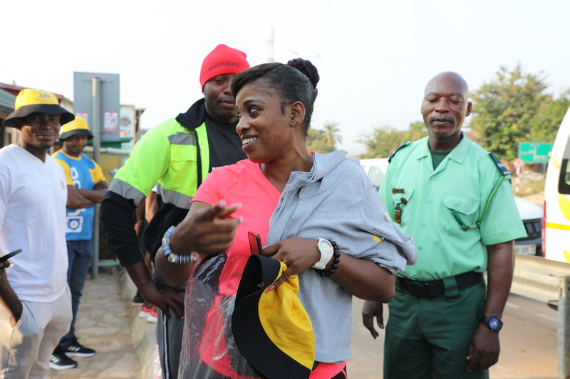 MTN organizes fitness walk for journalists