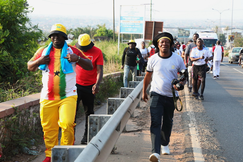 MTN organizes fitness walk for journalists