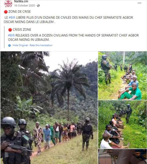 Photo alleging Nigerian army detains civilians is false