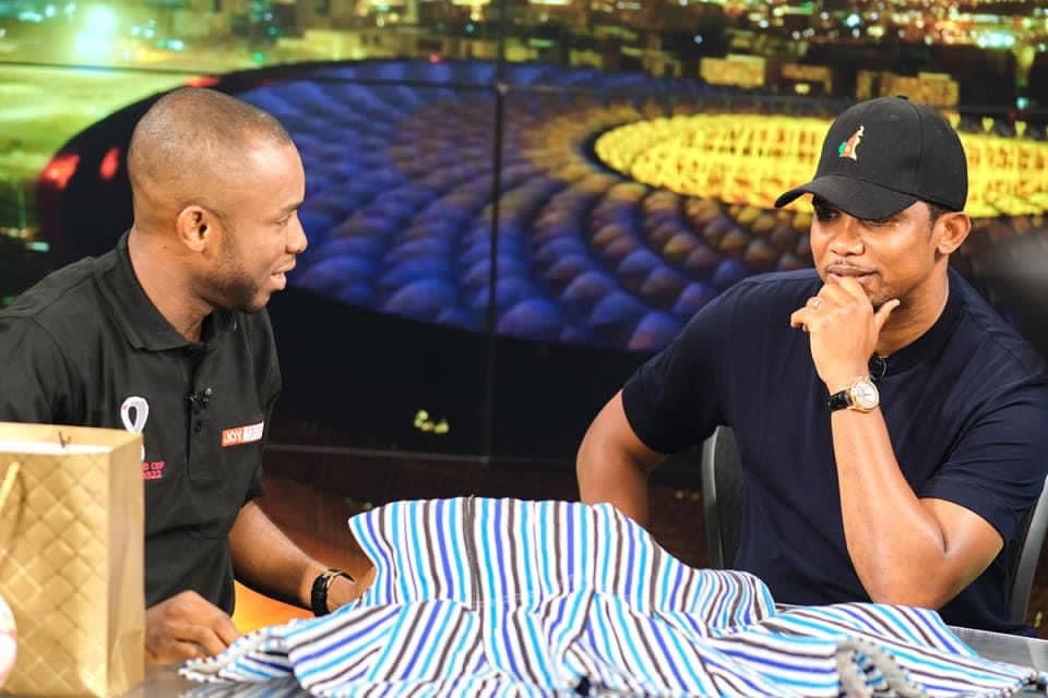 The best 14 photos from Samuel Eto’o’s interview on Joy