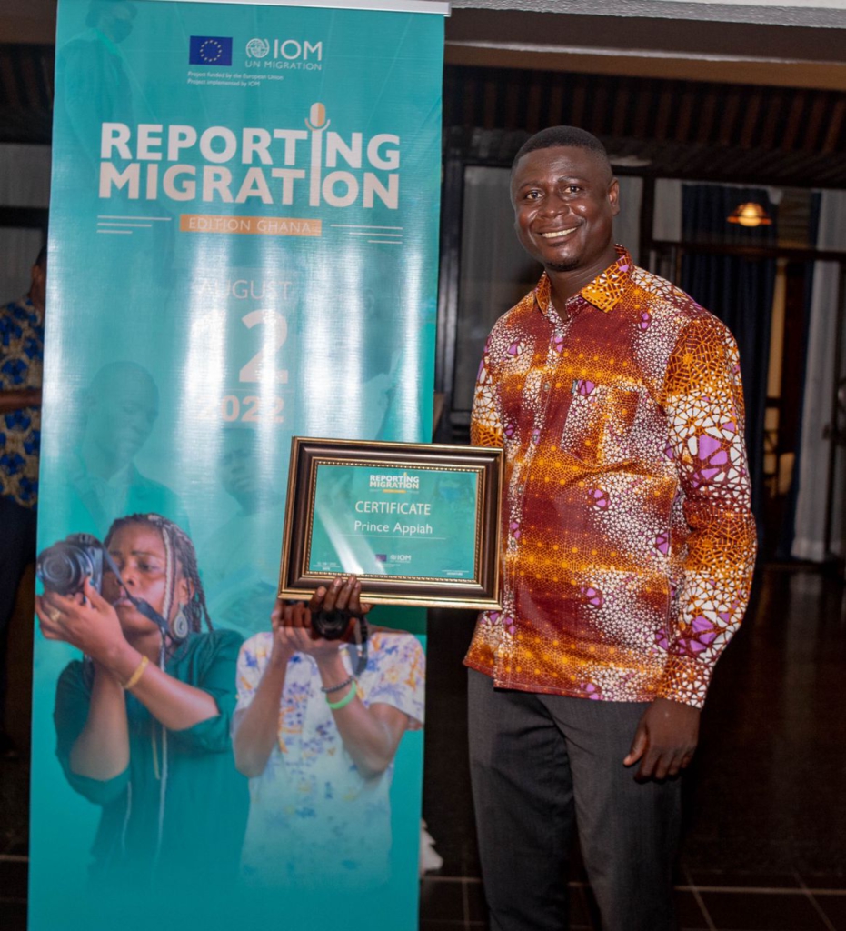 JoyNews’ Prince Appiah, Justice Baidoo win IOM best migration reporting award for 2022