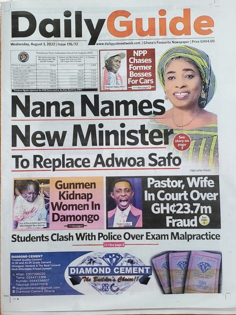 Today's front pages: Wednesday, August 3, 2022 Today's front pages: Wednesday, August 3, 2022