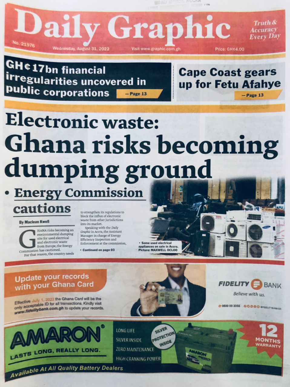 Today’s front pages: August 31, 2022 2 Newspapers 2 7