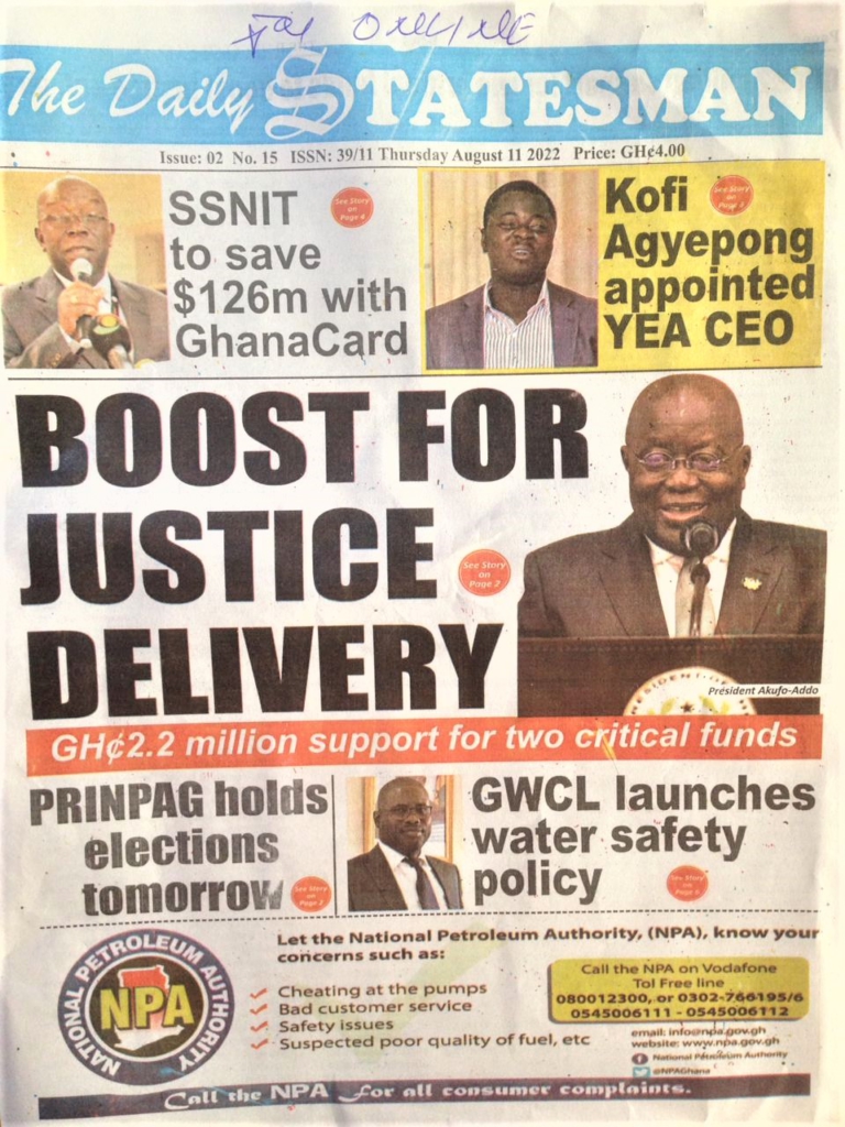 Today's front pages: Thursday, August 11, 2022 Today's front pages: Thursday, August 11, 2022