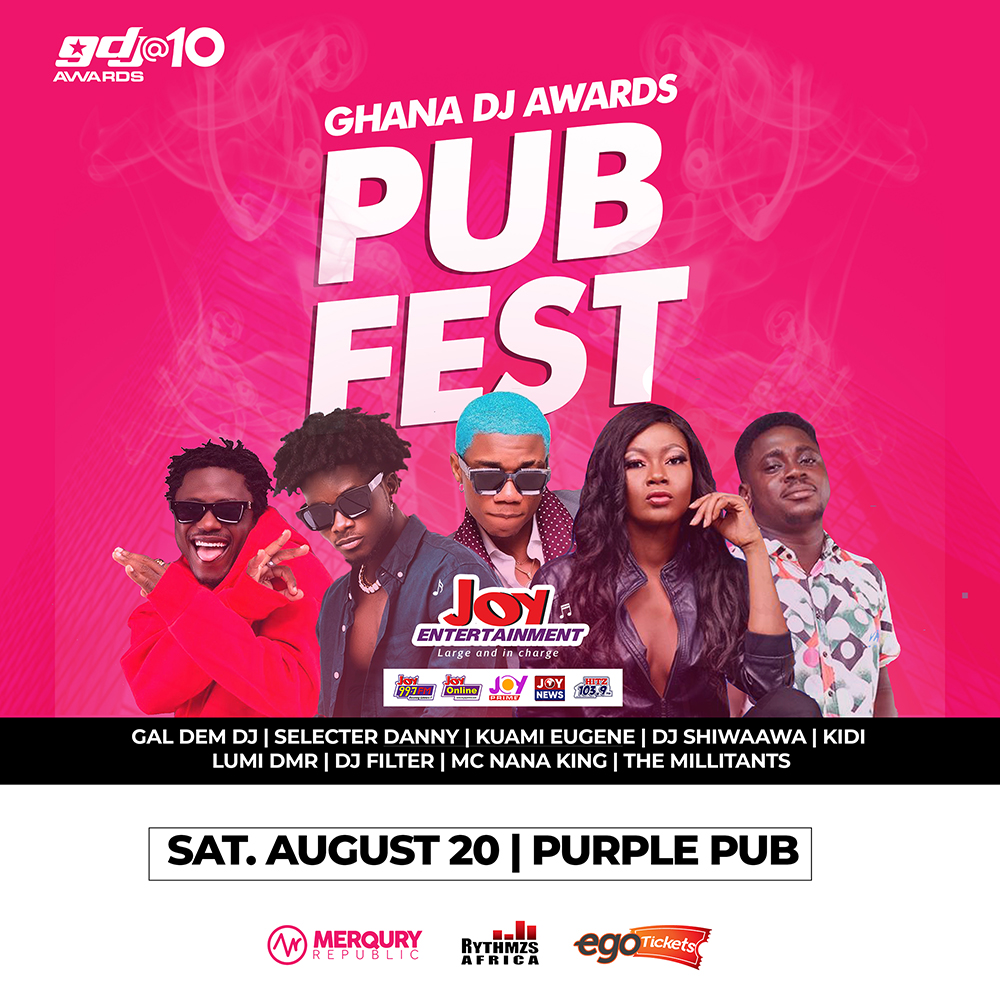 Purple Pub to host Ghana DJ Awards Pub Fest on Saturday