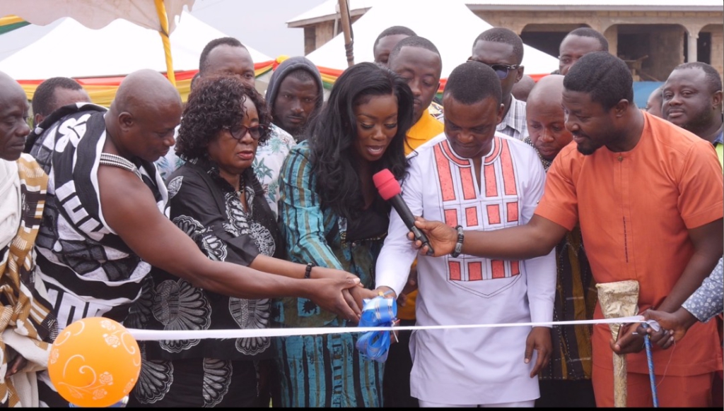 Glitz Africa collaborates with Ghana Gas to construct Astro turf at Kotei in the Ashanti region