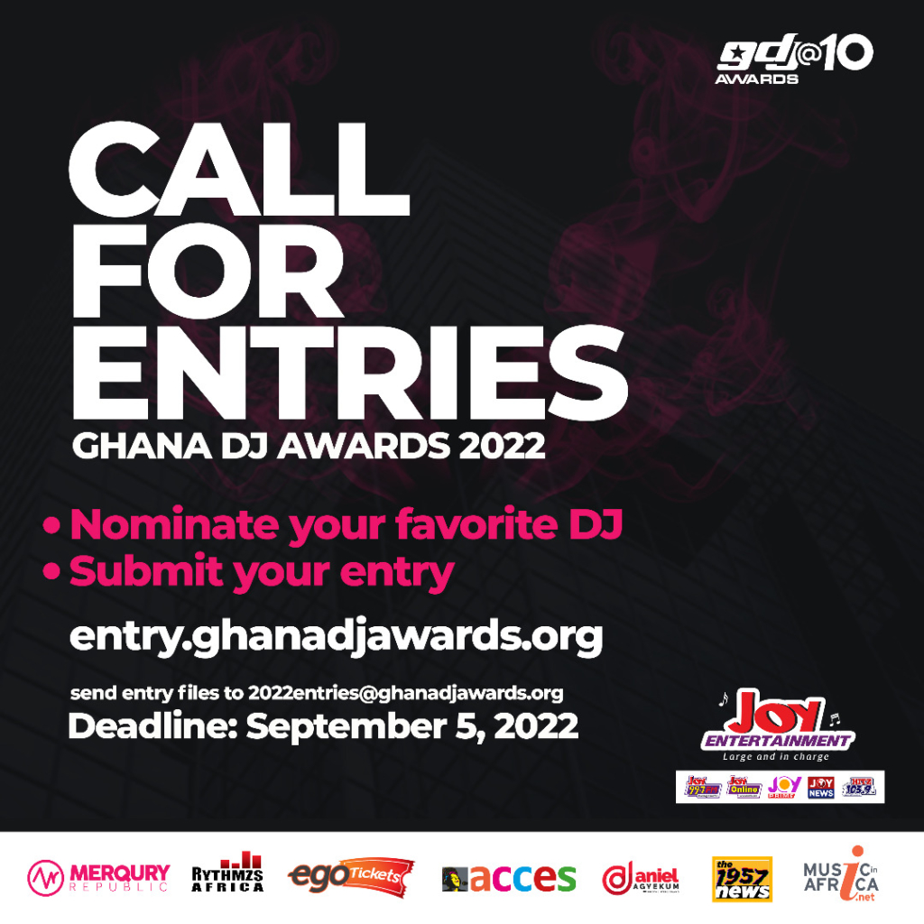 Ghana DJ Awards 2022 calls for nomination entries