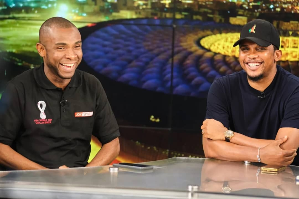 The best 21 photos from Samuel Eto’o’s interview on Joy
