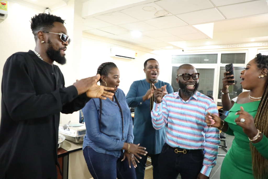 Photos: Hitz FM team surprises Andy Dosty on his birthday