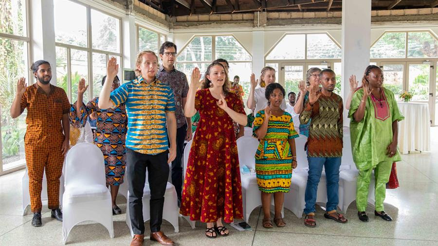 US Ambassador swears in 12 Peace Corps Volunteers for education, agriculture and health sectors