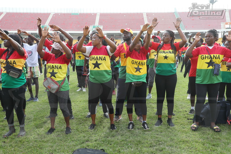 Vice president, Ga Mantse, others stretch at maiden National Fitness Day