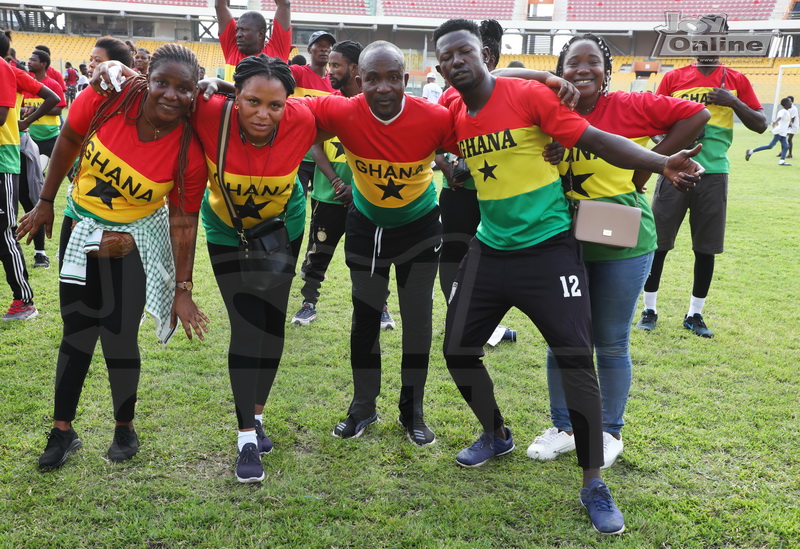 Vice president, Ga Mantse, others stretch at maiden National Fitness Day