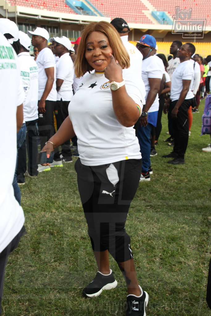 Vice president, Ga Mantse, others stretch at maiden National Fitness Day