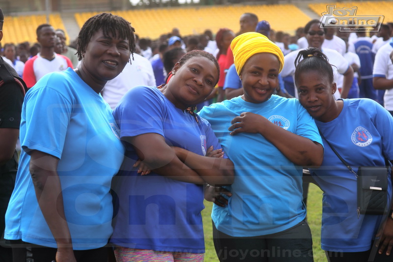 Vice president, Ga Mantse, others stretch at maiden National Fitness Day