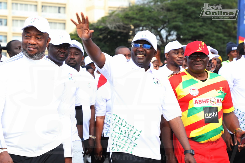 Vice president, Ga Mantse, others stretch at maiden National Fitness Day