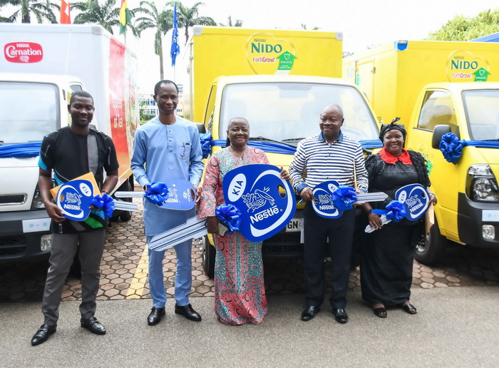Nestle Ghana rewards distributors with commercial trucks