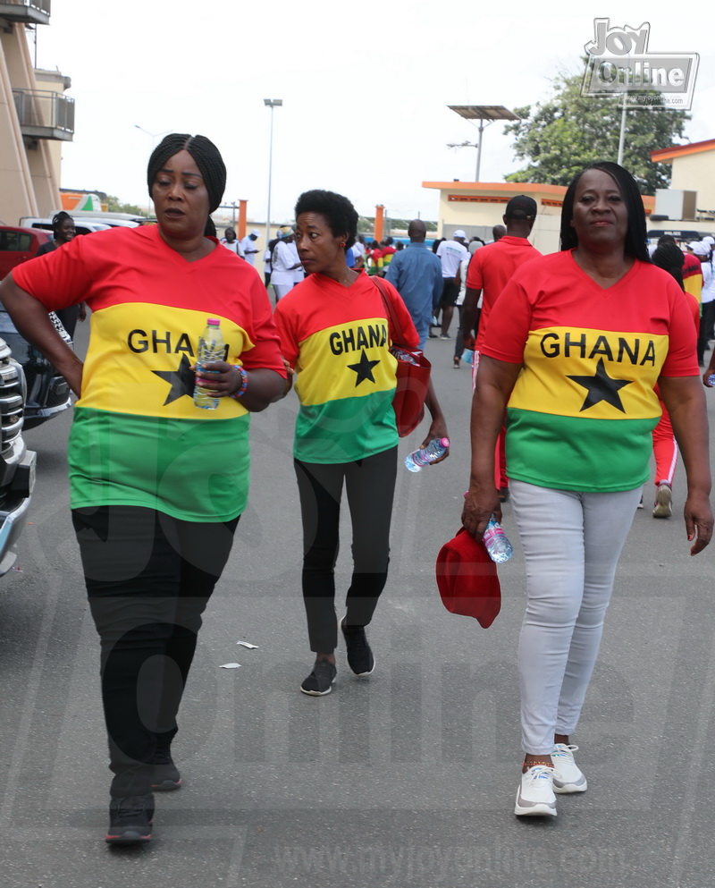 Vice president, Ga Mantse, others stretch at maiden National Fitness Day