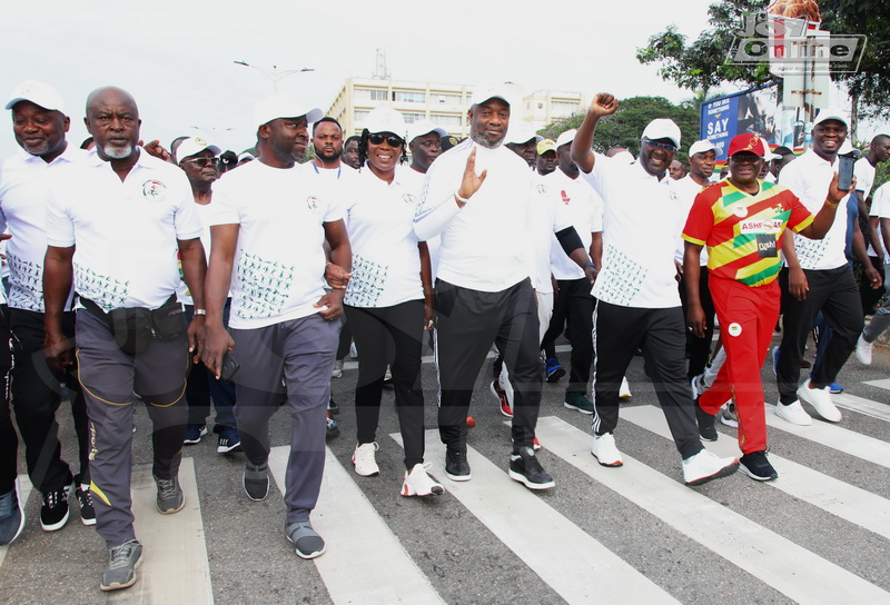 Vice president, Ga Mantse, others stretch at maiden National Fitness Day