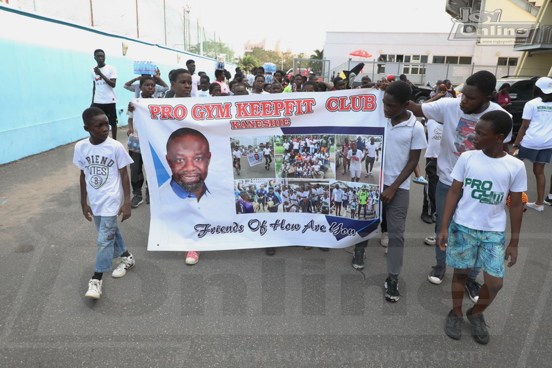 Vice president, Ga Mantse, others stretch at maiden National Fitness Day