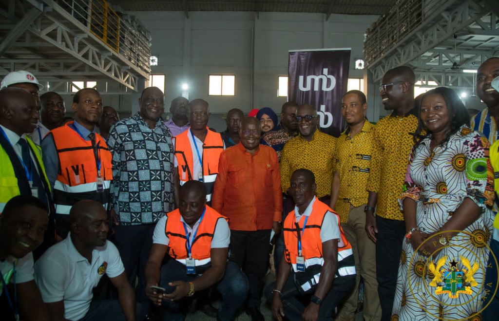 1D1F: Akufo-Addo commissions factories in Awutu Senya West and Gomoa East