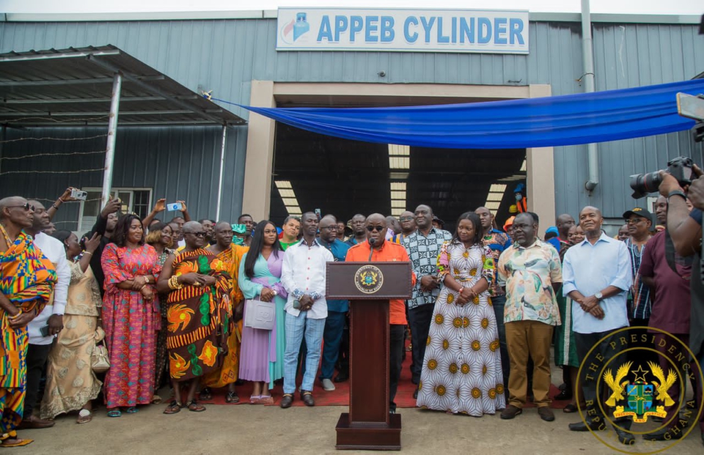 1D1F: Akufo-Addo commissions factories in Awutu Senya West and Gomoa East