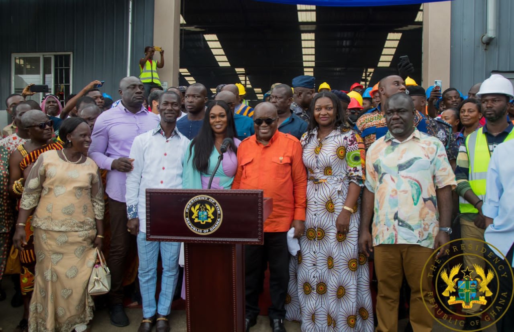 1D1F: Akufo-Addo commissions factories in Awutu Senya West and Gomoa East