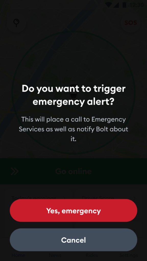 Bolt enhances the safety of its drivers with new app features￼