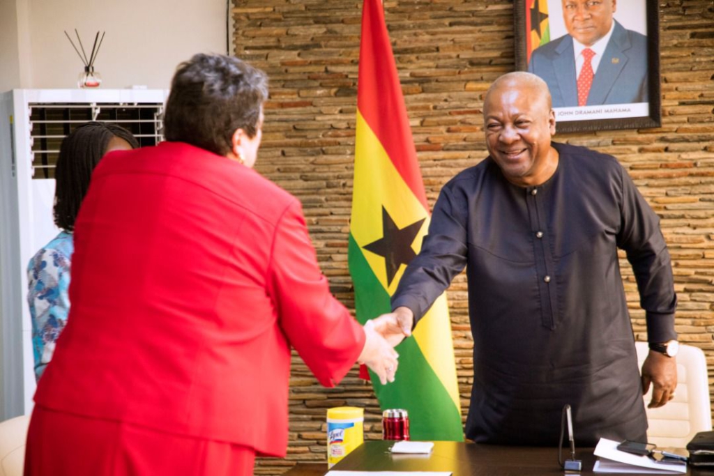 Mahama holds discussions with US Ambassador 