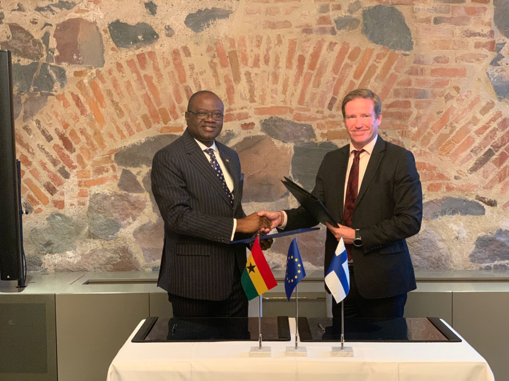 Ghana and Finland sign framework agreement for trade and investment mission